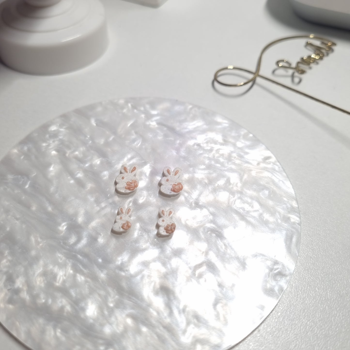 Mama & Baby Bunny Stud Earrings - Charlotte's Outré