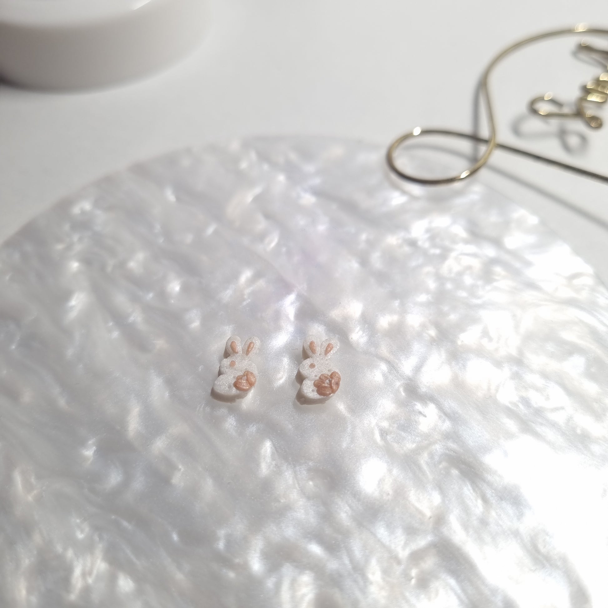 Mama & Baby Bunny Stud Earrings - Charlotte's Outré