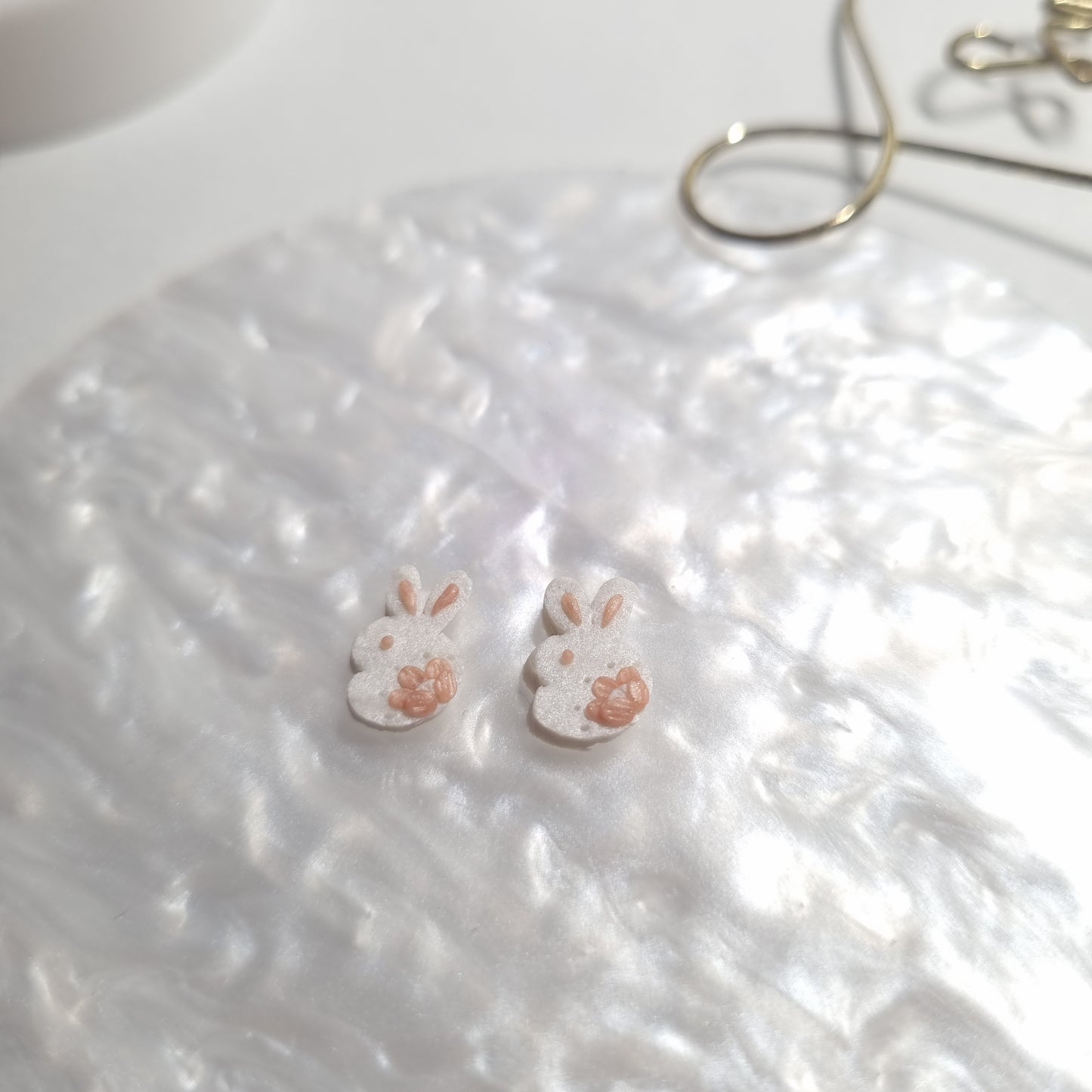 Mama & Baby Bunny Stud Earrings - Charlotte's Outré