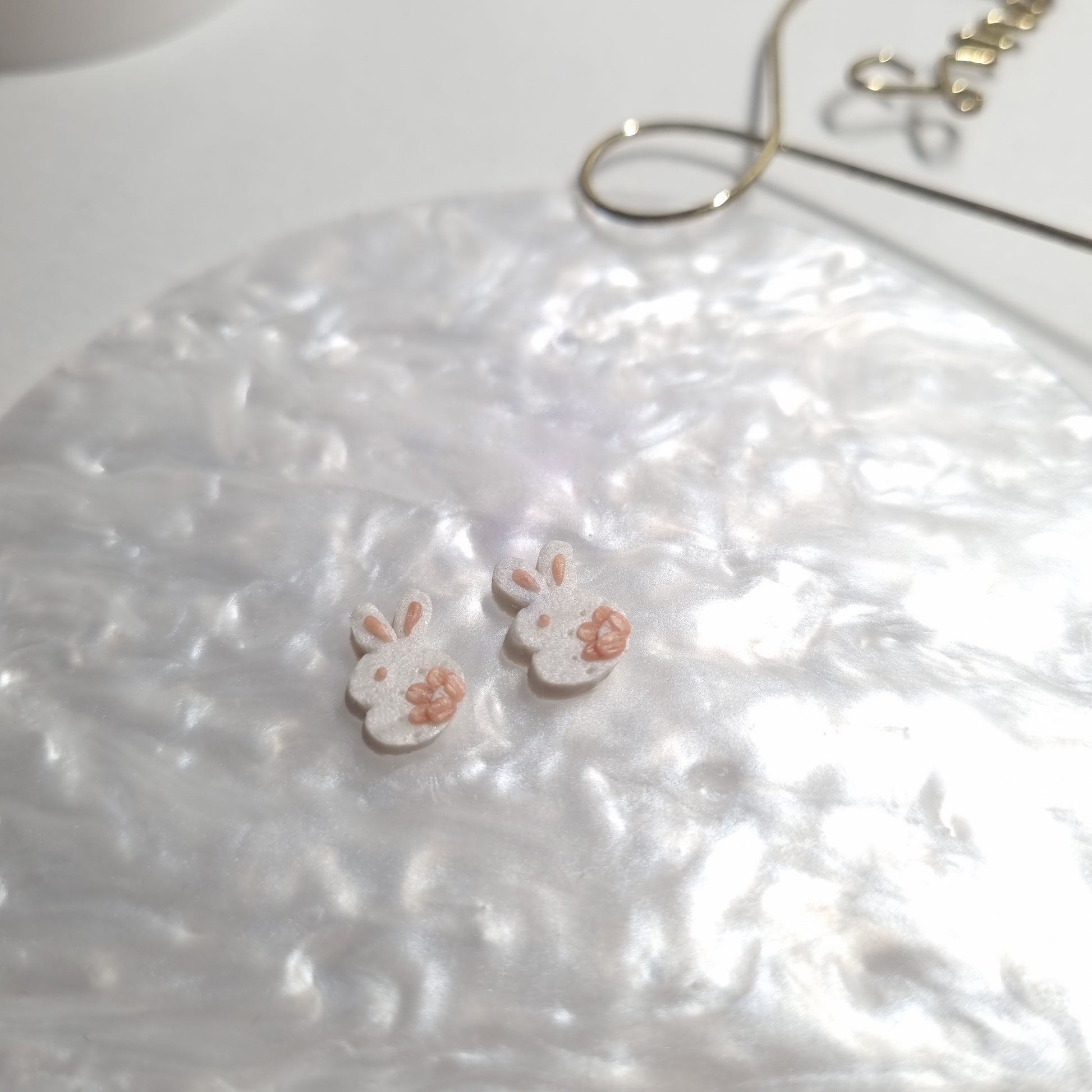 Mama & Baby Bunny Stud Earrings - Charlotte's Outré