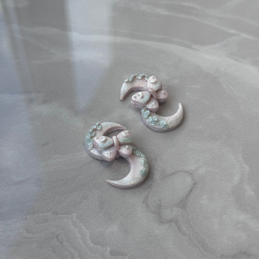 Mikazuki Moon Trail Stud Earrings - Charlotte's Outré