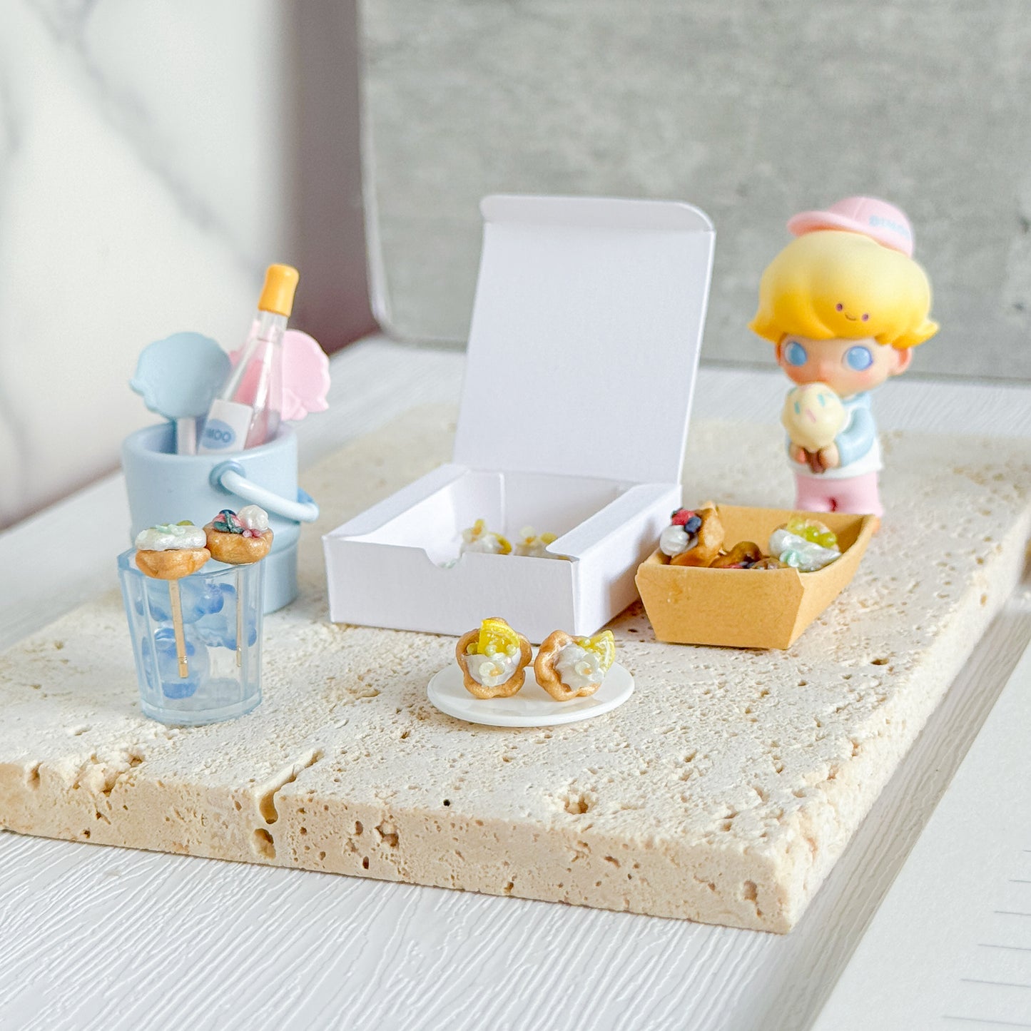 Lemon Meringue Tart Stud Earrings