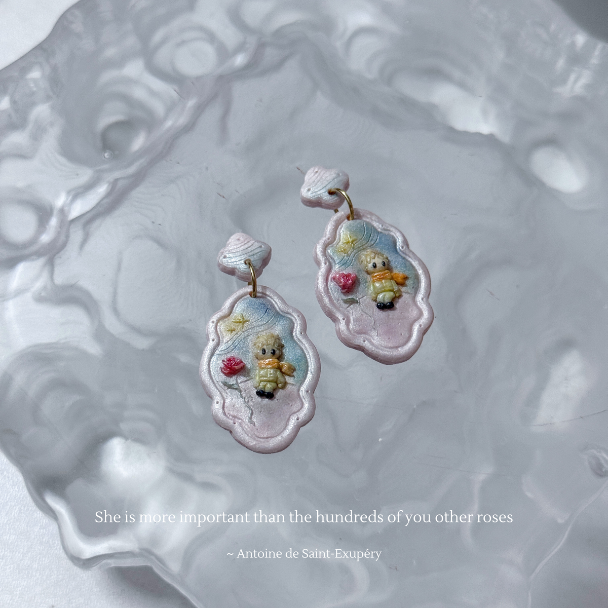 Le Petit Prince Pendant Earrings (Premium pre-order)