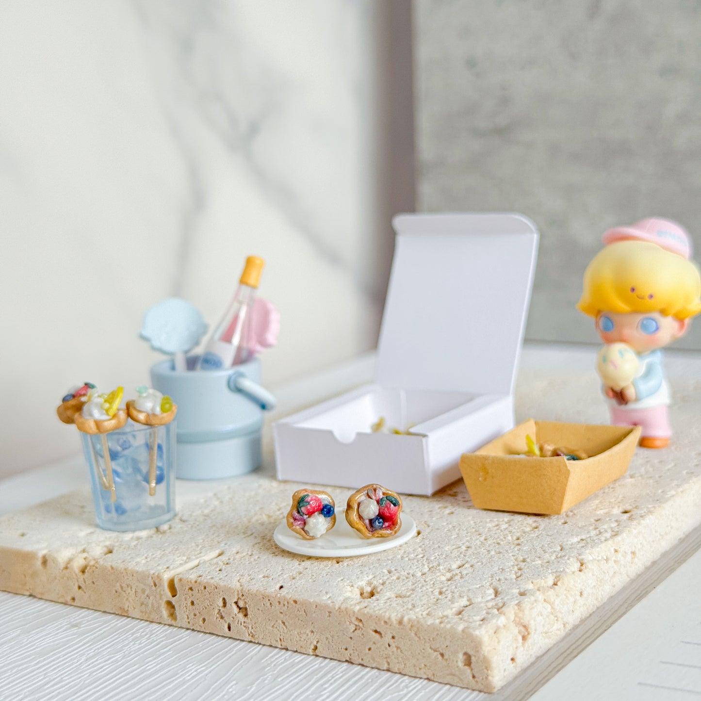 Mixed Berries Swirl Tart Stud Earrings