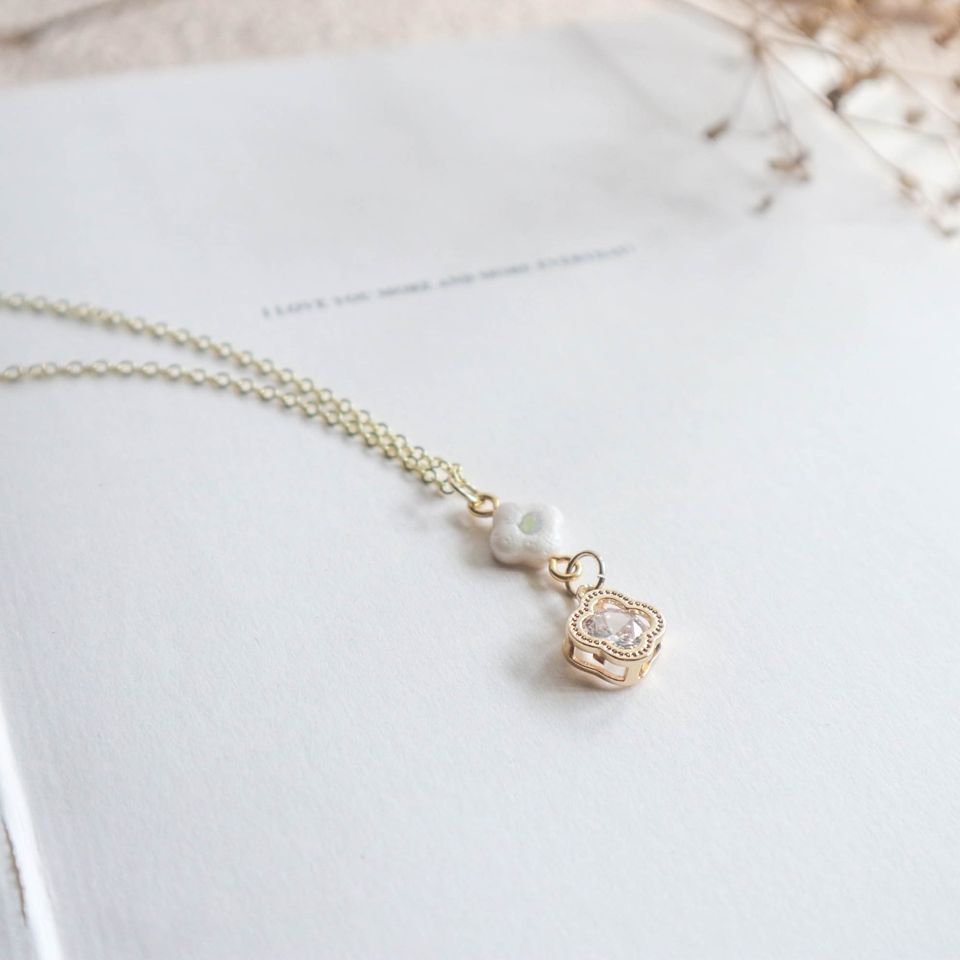 Clovine Gem Necklace - Charlotte's Outré