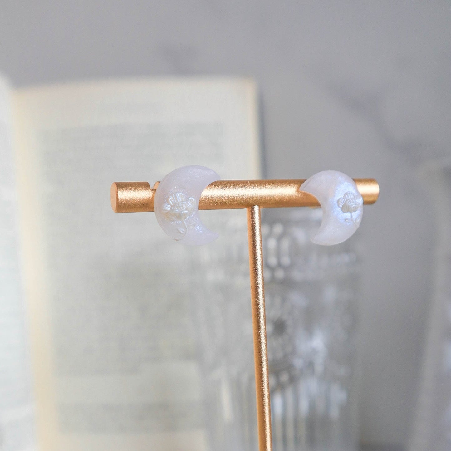 Lyra Moon Drip Stud Earrings - Charlotte's Outré