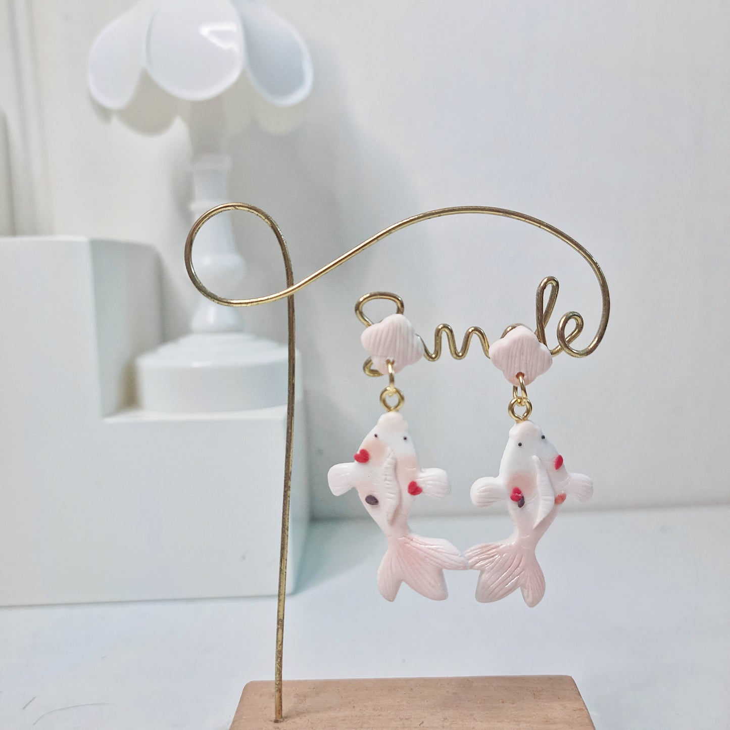 Blush Koi Fish Earrings - Charlotte's Outré